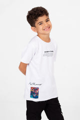 Boy's Graphic Print Short Sleeve T-Shirt