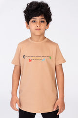 Boys Regular Fit Half Sleeve T-shirt With Round Neck And Practical Material