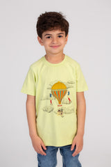 Boy's Regular Fit Front Printed Comfort Cotton Over Size T-shirt Upgrade Your Wardrobe With Tomato Today
