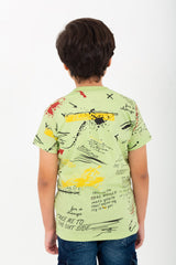 Boys Fully Printed Half Sleeves T-shirt