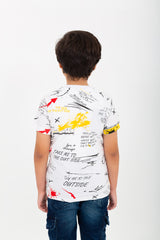 Boys Fully Printed Half Sleeves T-shirt