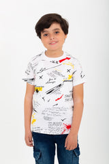 Boys Fully Printed Half Sleeves T-shirt