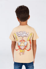 Boys Printed Short Sleeves T-shirt In Summer Melton Material