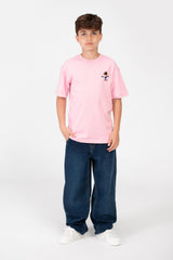 Boy's Oversized Printed Crew Neck T-Shirt