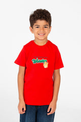 Boy's Graphic Print Crew Neck Half Sleeve T-Shirt-1