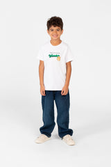 Boy's Graphic Print Crew Neck Half Sleeve T-Shirt-1