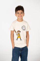 قميص بولو برقبة دائرية وطبعة طماطم للأولاد