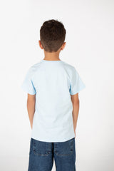 Boy's Crew Neck Text Tomato Print T-Shirt