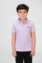 Boys Polo T-shirt With Short Sleeves And A Distinctive Back Print
