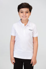 Boys Polo T-shirt With Short Sleeves And A Distinctive Back Print