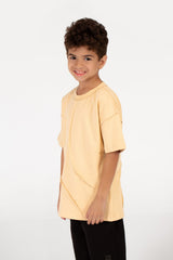 قميص برقبة دائرية واسعة حديث للأولاد