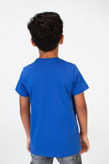 Boys Round Neck T-shirt With A Pocket And Zipper On The Front