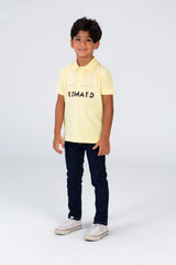 Boys Polo T-shirt With Tomato Print On The Front Pika Material