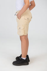 شورتات جاباردين أولاد بجيوب جانبية وتفاصيل أساسية