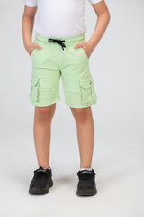 شورتات جاباردين أولاد بجيوب جانبية وتفاصيل أساسية