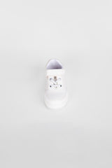 Boy's Thick Sole Faux Leather Attractive Look Sneaker Shoes
