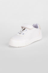 Boy's Thick Sole Faux Leather Attractive Look Sneaker Shoes