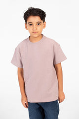 Boy's Short Sleeved T-shirt With Basic Details And A Modern High Quality Design