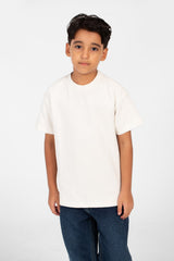 Boy's Short Sleeved T-shirt With Basic Details And A Modern High Quality Design