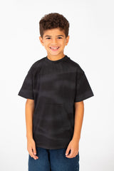 قميص بكم نصف بألوان متدرجة للولد برقبة دائرية وقصة عادية