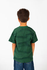 Boy's Tie Dye Half Sleeve Crew Neck Regular Fit T-Shirt