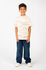 Boy's Tie Dye Half Sleeve Crew Neck Regular Fit T-Shirt