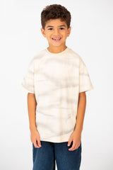 Boy's Tie Dye Half Sleeve Crew Neck Regular Fit T-Shirt