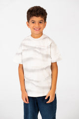Boy's Tie Dye Half Sleeve Crew Neck Regular Fit T-Shirt