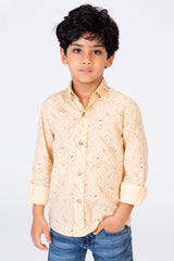 قميص صيفي مطبوع للأولاد مصنوع من خامة عملية