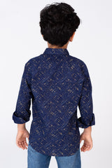 Boys Summer Shirt Printed With Practical Material