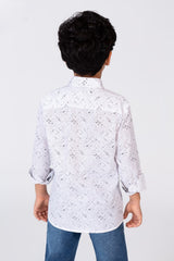 Boys Summer Shirt Printed With Practical Material