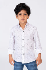 Boys Summer Shirt Printed With Practical Material