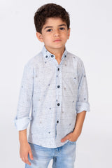 Boys Regular Fit Shirt With A Light Print