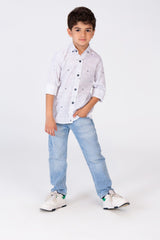 Boys Regular Fit Shirt With A Light Print
