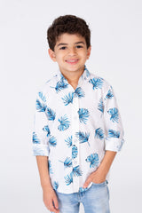Boys Shirt In Trendy Summer Colors With A Material That Suits Every Day