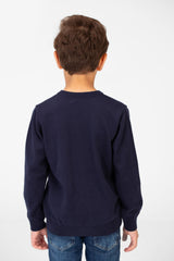 Boy's Basic Classic V Neck Pullover With Long Sleeves