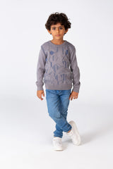 Boy's Jakar Pullover With Round Neck And Long Sleeves