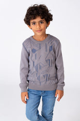 Boy's Jakar Pullover With Round Neck And Long Sleeves