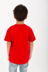 Boys Half-Sleeve T-shirt With Unique Cut