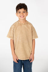 Boy's Washed Short Sleeve T-Shirt