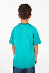 قميص صيفي أساسي واسع بأكمام نصفية للأولاد