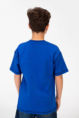 قميص نصف كم واسع أساسي للأولاد