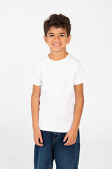 قميص بفتحة رقبة دائرية أساسي للصبي مصنوع من خامة عالية الجودة