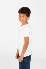 قميص بفتحة رقبة دائرية أساسي للصبي مصنوع من خامة عالية الجودة