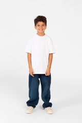 قميص نصف كم واسع أساسي للأولاد