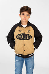 جاكيت بلوك ألوان للأولاد مع طباعة أمامية