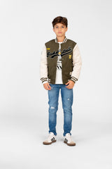 Boy's Varsity Waterproof Long Sleeve Baseball Jacket