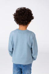 Boy's Pullover With A Round Neck And Long Sleeves In Breathable Material