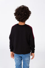 Boys Round Neck Pullover With A Modern Cut And Breathable Material