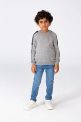 Boys Round Neck Pullover With A Modern Cut And Breathable Material